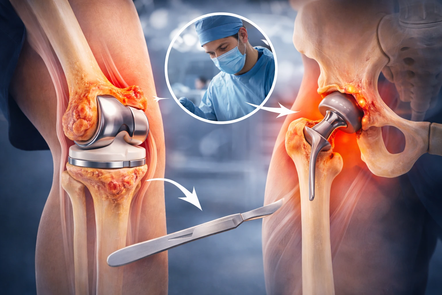 Αρθρίτιδα Γόνατος και Ισχίου: Πότε Είναι Απαραίτητο το Χειρουργείο;